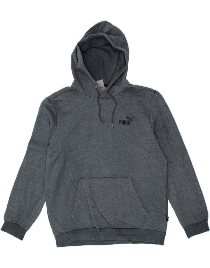 PUMA Mens Hoodie Jumper Medium Blue Vintage Puma and Second-Hand Puma from Messina Hembry 