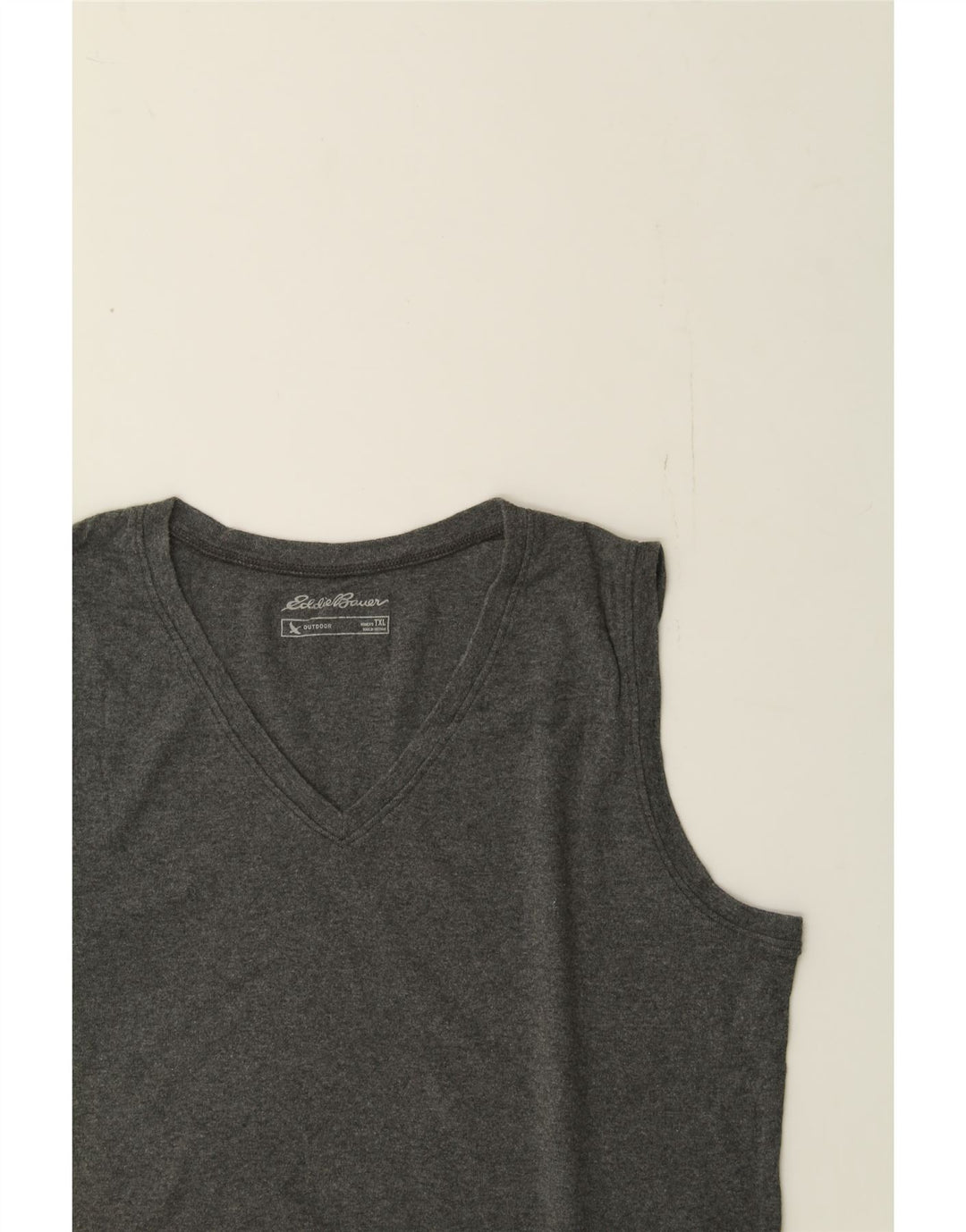 EDDIE BAUER Womens Vest Top UK 18 XL Grey Cotton Vintage Eddie Bauer and Second-Hand Eddie Bauer from Messina Hembry 