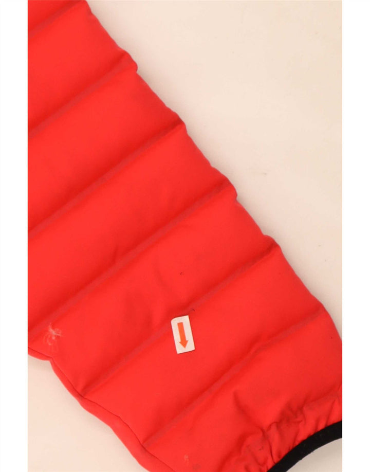 Jaqueta acolchoada com capuz feminina Superdry UK 10 poliéster vermelho pequeno