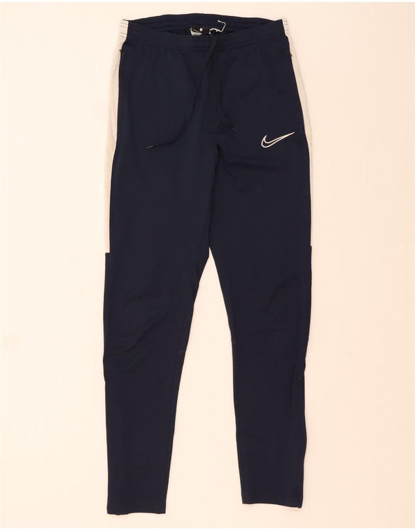 Nike Mens Dri Fit Calças de treino Joggers Pequeno Azul marinho Colourblock