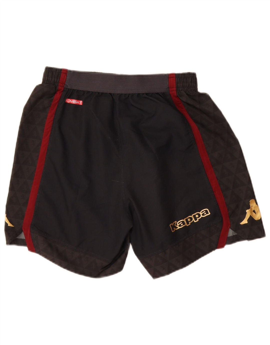 KAPPA Womens FC Torino Graphic Sport Shorts UK 8 Pequeno Poliéster Preto