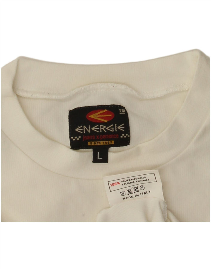 Camiseta Feminina Energie Top Grande Poliamida Branca