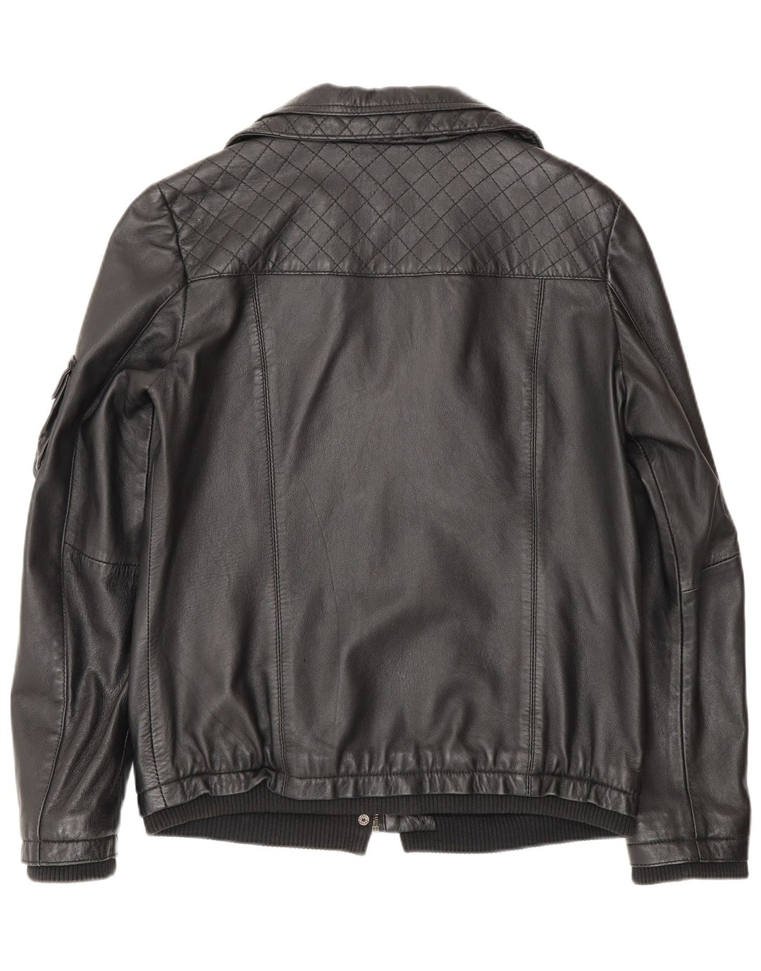 Lee Womens Cooper jaqueta de couro Reino Unido 12 médio preto
