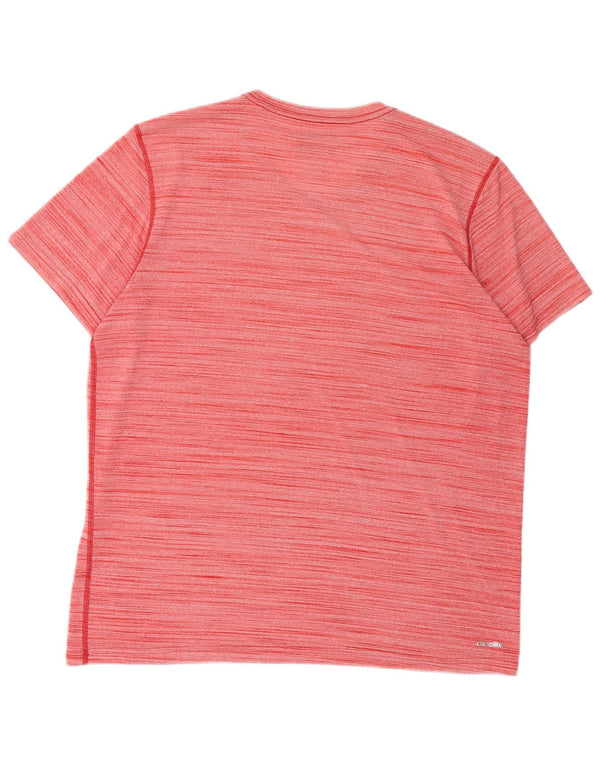 Camiseta masculina Adidas Top XL poliéster listrado vermelho