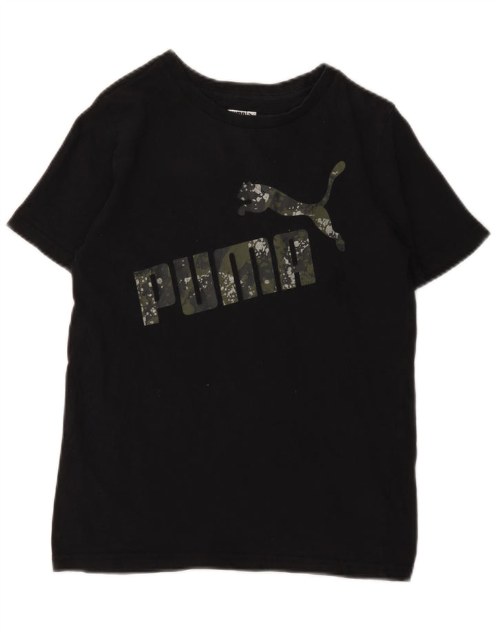 Camiseta feminina PUMA Graphic 10-11 anos médio preto