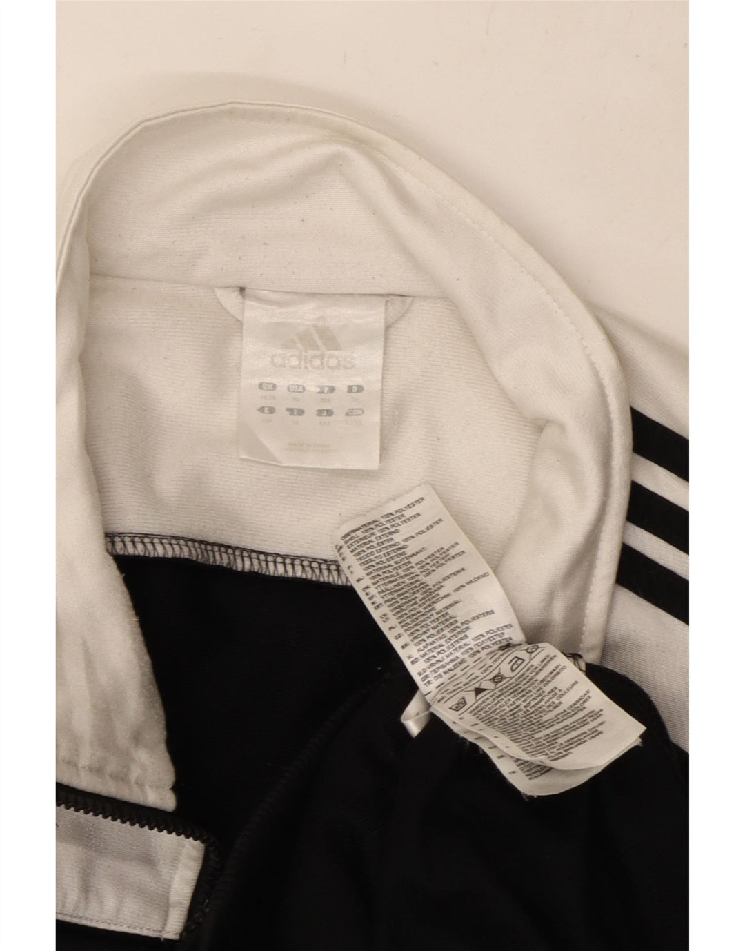 Adidas Mens Tracksuit Top Jacket UK 48/50 XL Preto Colourblock Poliéster