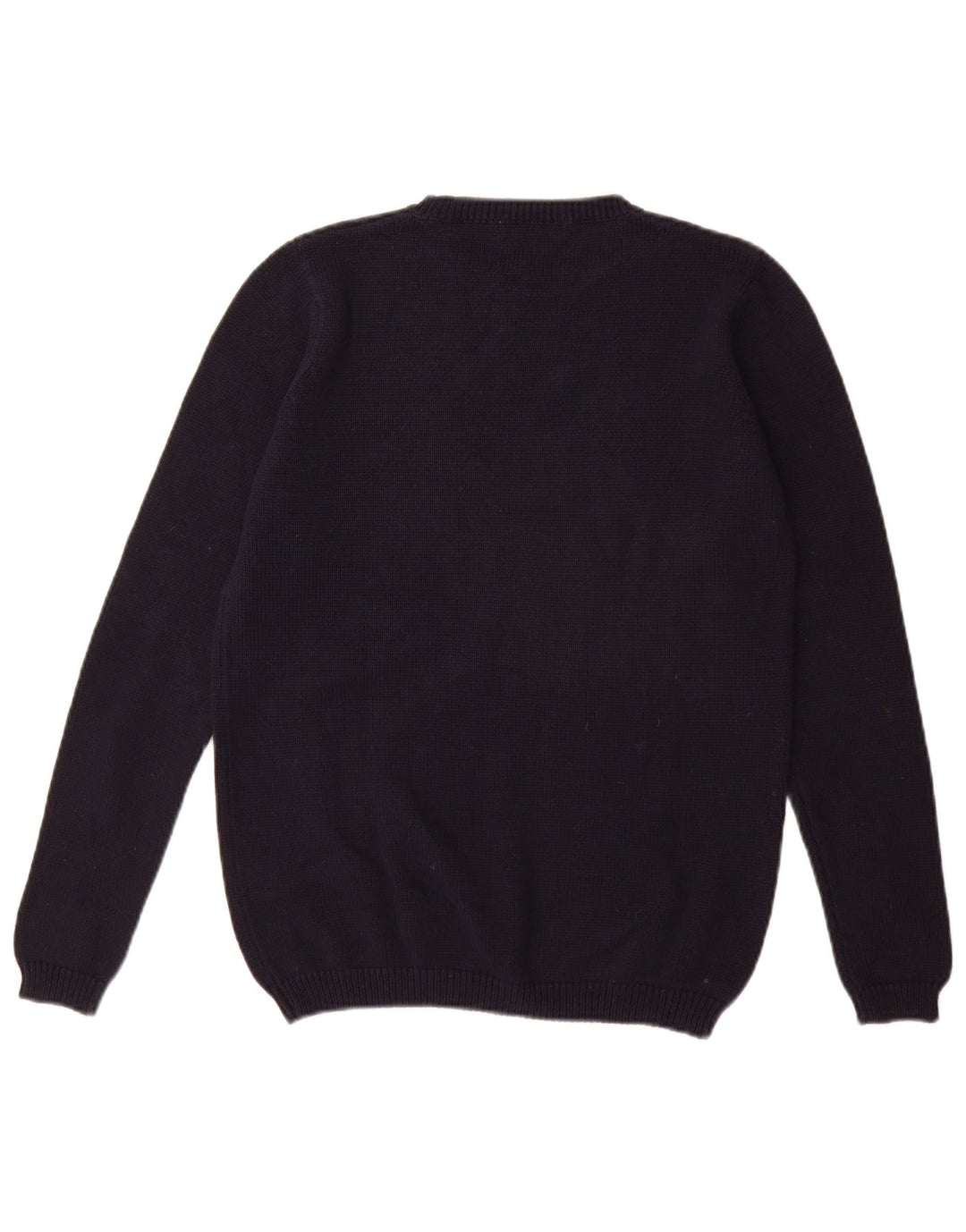 Suéter masculino Marks & Spencer com gola redonda, azul marinho médio