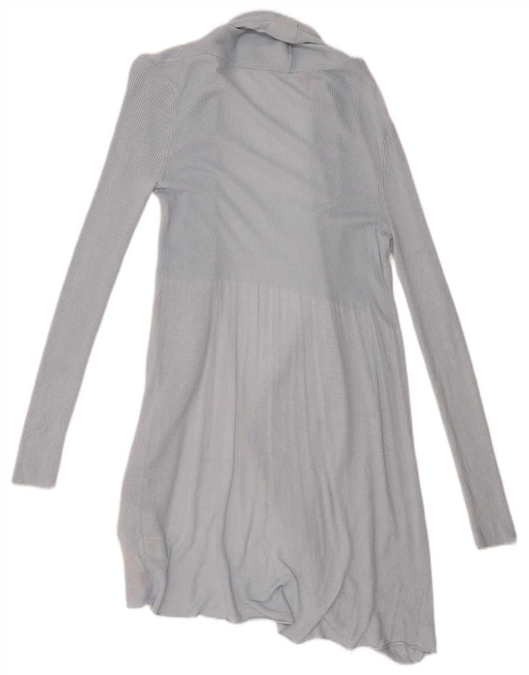 Suéter de cardigã aberto com espinhel feminino Fase Oito Reino Unido 8 viscose azul pequena
