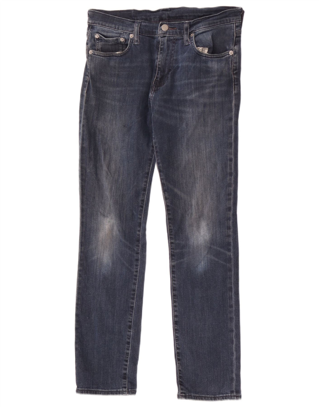 Calça jeans feminina Levi's 512 Tapered W30 L30 azul marinho algodão