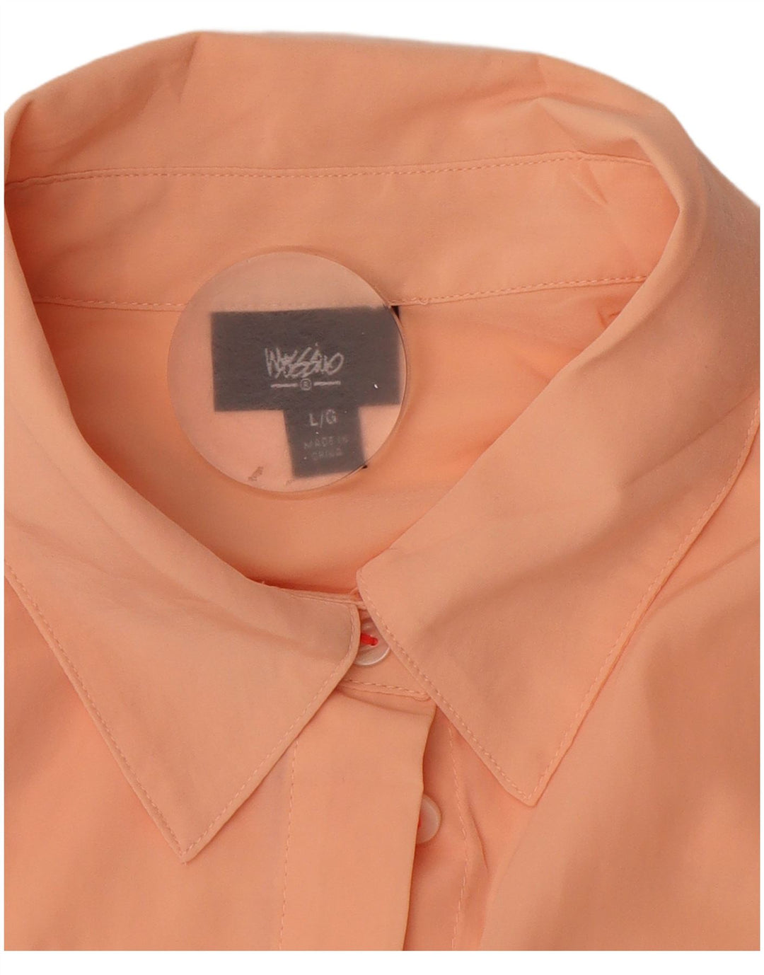 Blusa feminina Mossimo UK 16 grande poliéster laranja