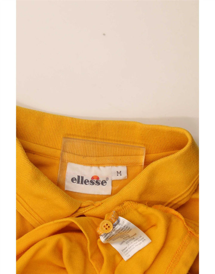 Camisa polo masculina Ellesse algodão amarelo médio