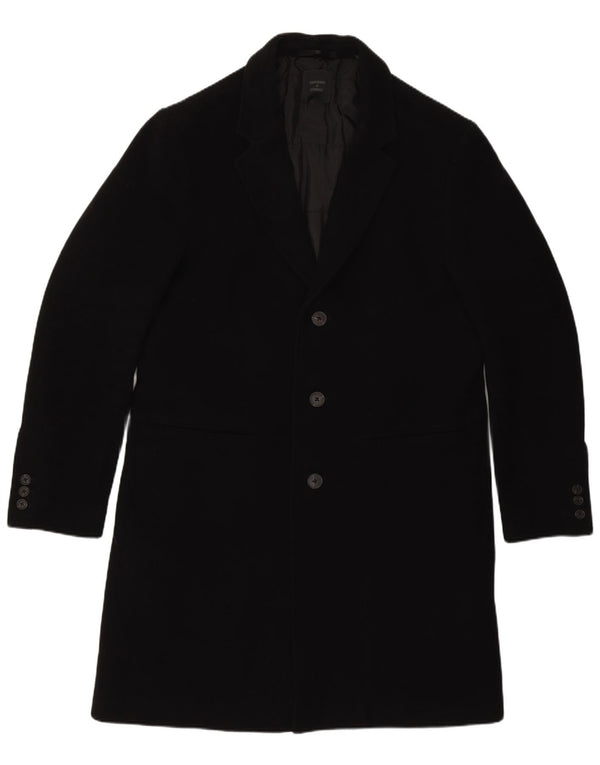Sobretudo masculino Superdry UK 40 grande lã preta