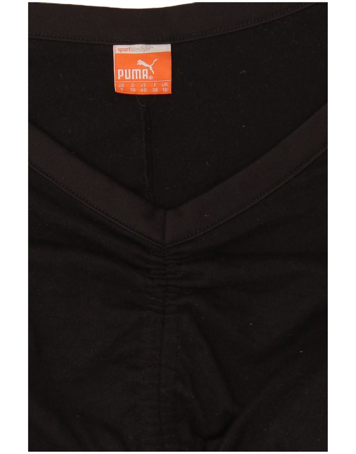 Puma Mulher Oversized Top Manga Longa Reino Unido 10 Pequeno Preto