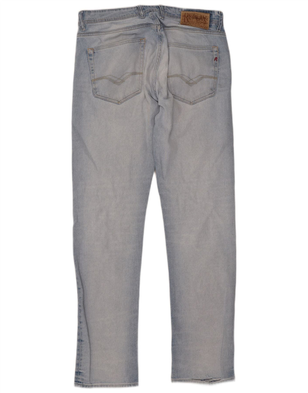 Replay Calça Jeans Reta Masculina W32 L33 Azul