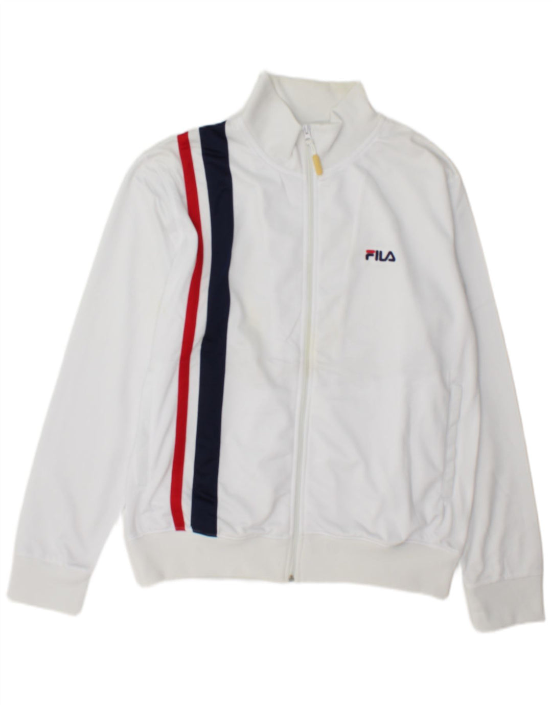 Fila Mens Tracksuit Top Jacket Médio Branco Colourblock Poliéster
