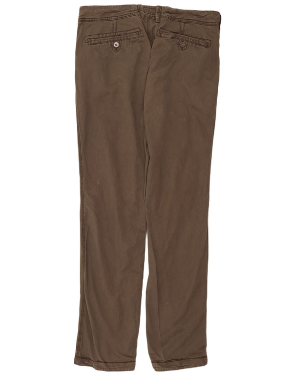FAT FACE Mens Straight Chino Trousers W36 L33 Beige