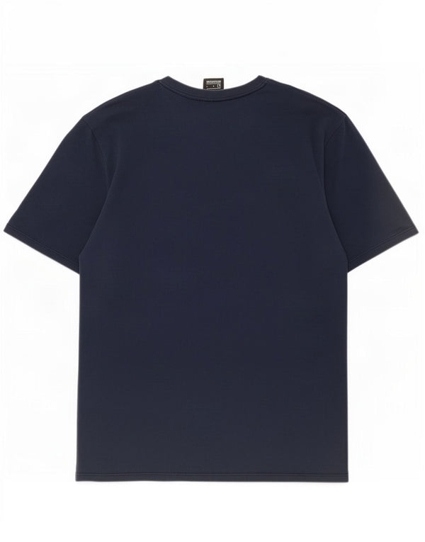 Camiseta gráfica masculina Nike Top grande bloco colorido azul marinho