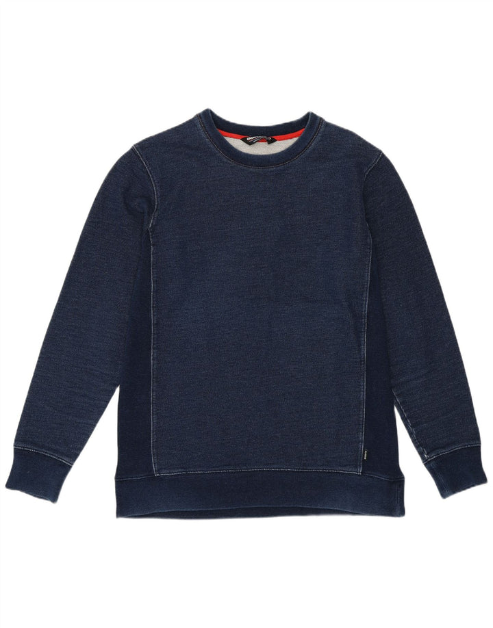 Moletom gráfico masculino invicto jumper médio algodão azul marinho