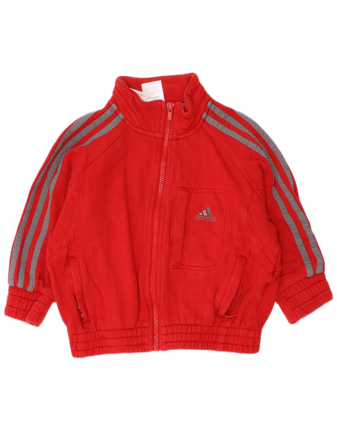 ADIDAS Meninos Treino Top Jaqueta 3-4 Anos Algodão Vermelho