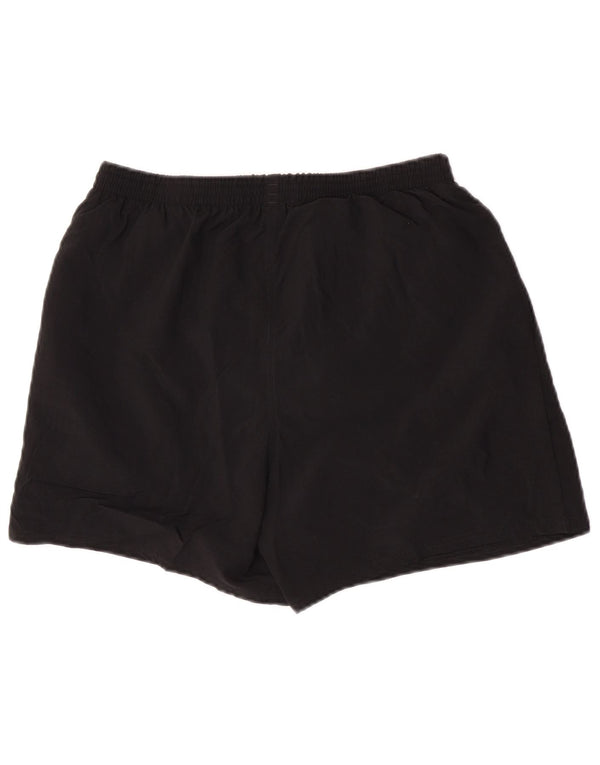 Shorts esportivos masculinos Adidas médio preto poliéster