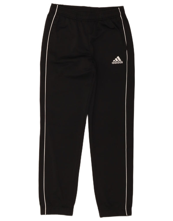 Adidas Boys Tracksuit Trousers Joggers 13-14 Years Black Polyester
