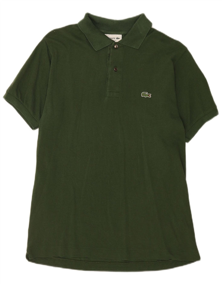 Camisa polo masculina Lacoste Classic Fit tamanho 4 algodão verde médio