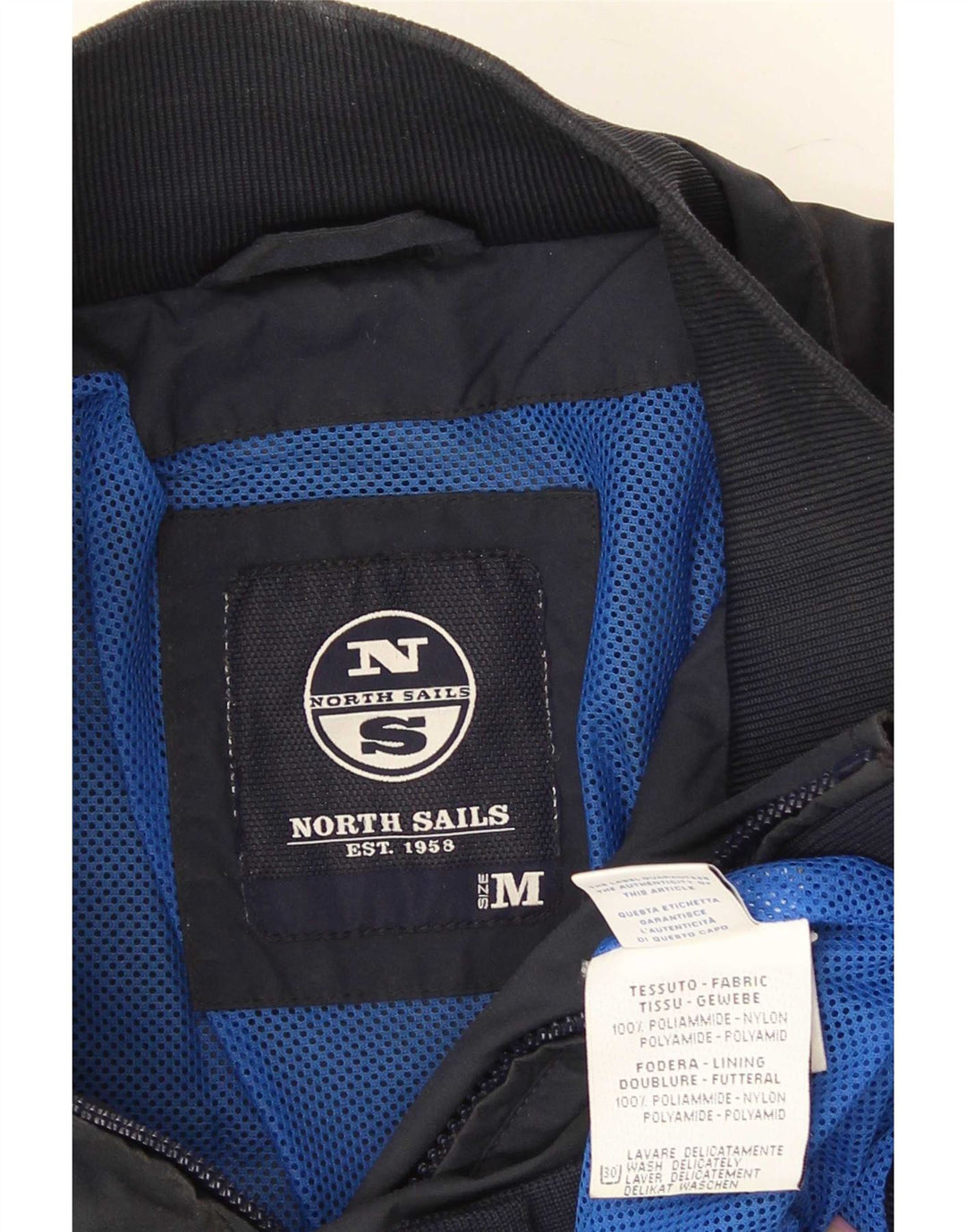 Jaqueta bomber masculina North Sails UK 38 poliamida azul marinho médio