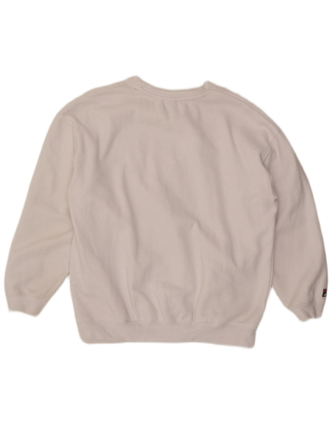Fila moletom gráfico masculino jumper grande algodão branco