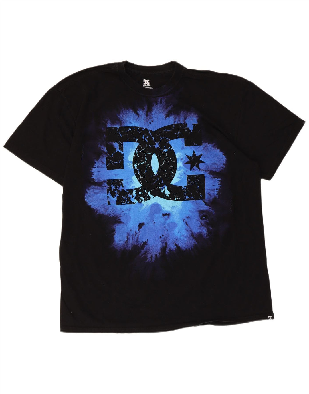 Camiseta gráfica masculina DC Top XL algodão preto
