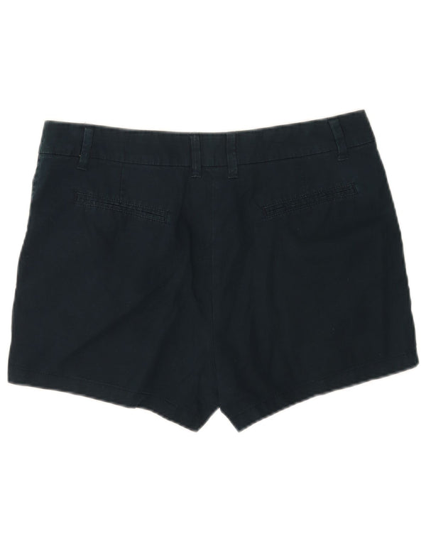 Shorts chino feminino Marks & Spencer Reino Unido 12 médio W30 algodão azul marinho