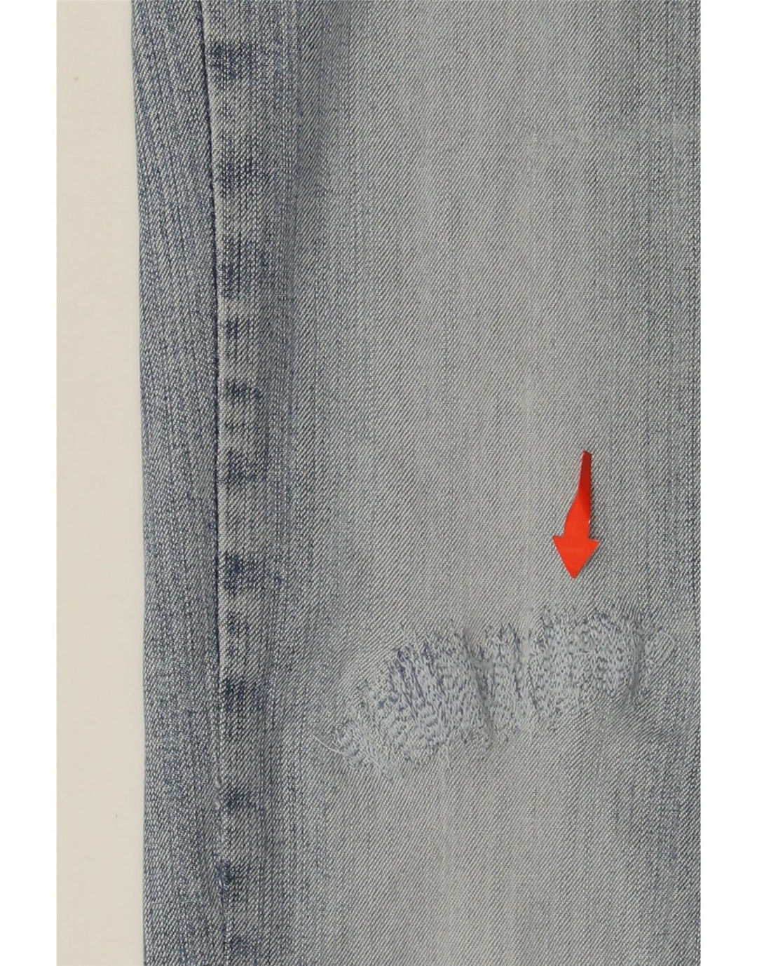 LEE Feminino Cameron Straight Jeans W30 L33 Azul Algodão