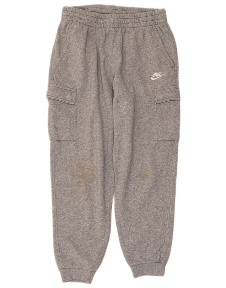 NIKE Meninos Cargo Calças de treino Joggers 13-14 anos XL cinza manchado