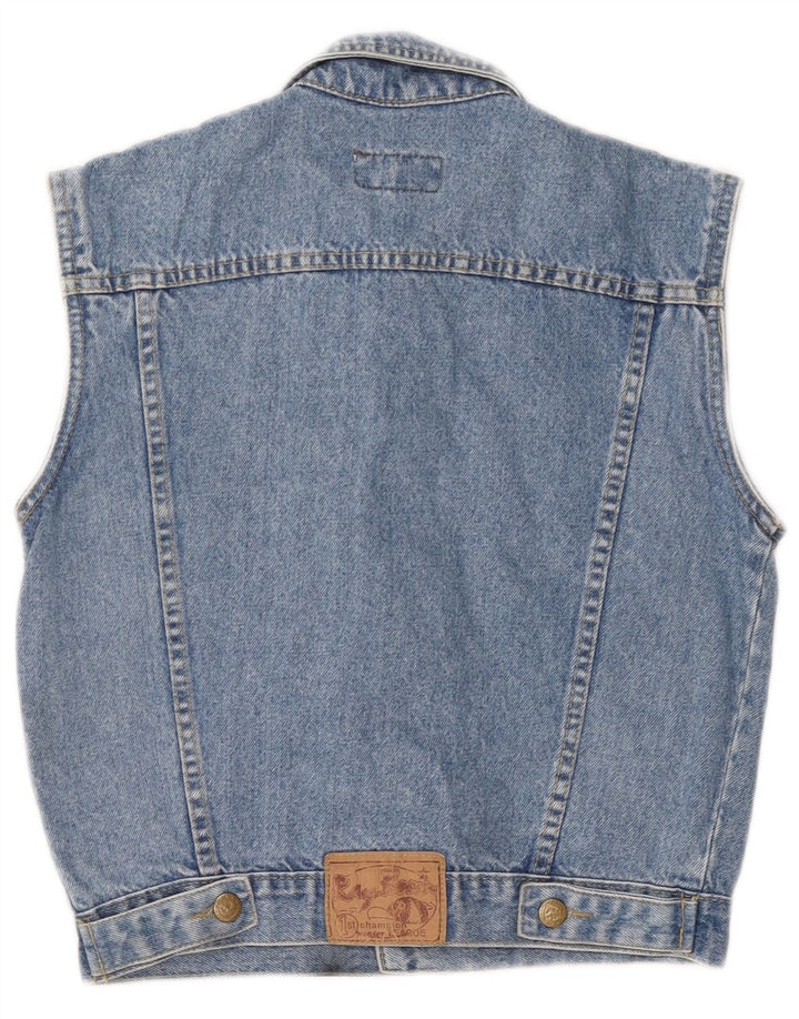 Colete jeans vintage para meninas 9-10 anos azul