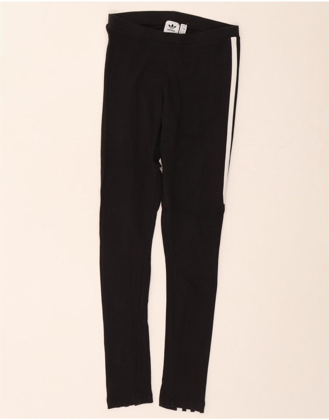ADIDAS Womens Leggings UK 8 Small Black Cotton