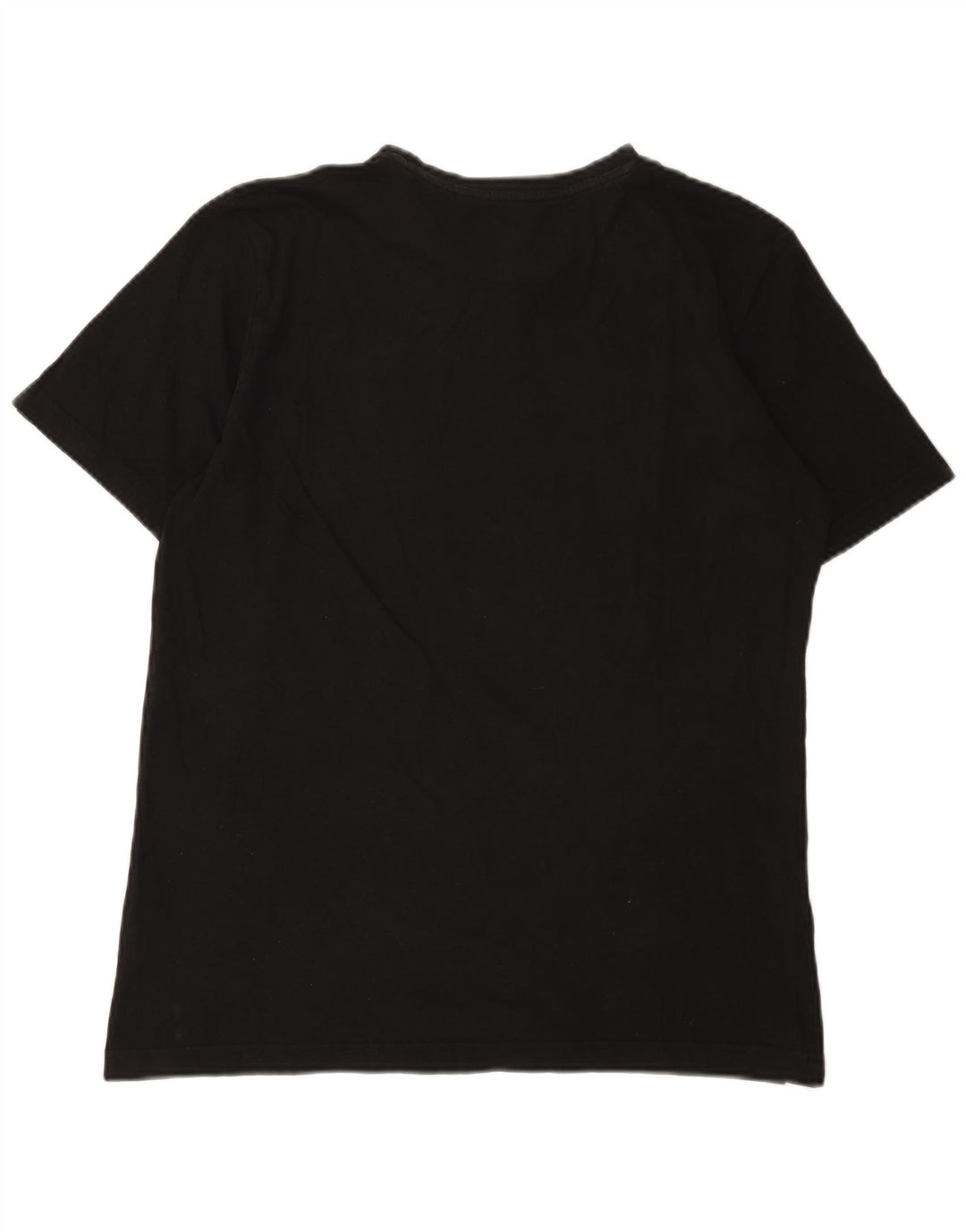 Puma Mens Graphic T-Shirt Top Médio Algodão Preto