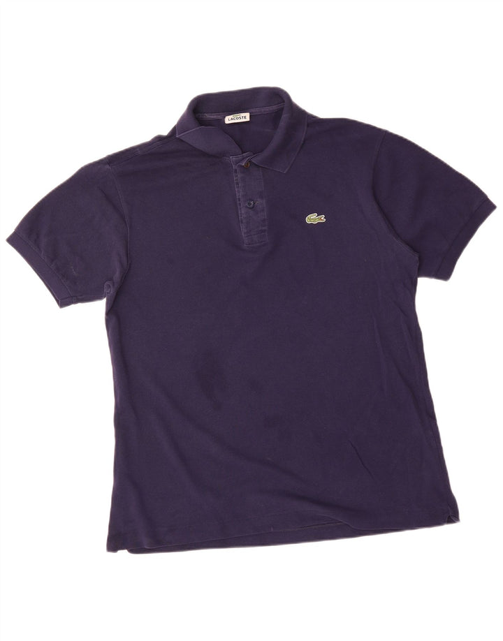 Camisa polo masculina LACOSTE tamanho 4 médio algodão azul marinho
