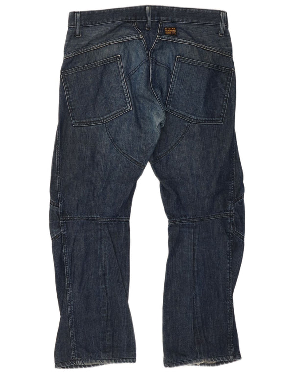 Jeans retos masculinos G-Star W34 L29 algodão azul marinho