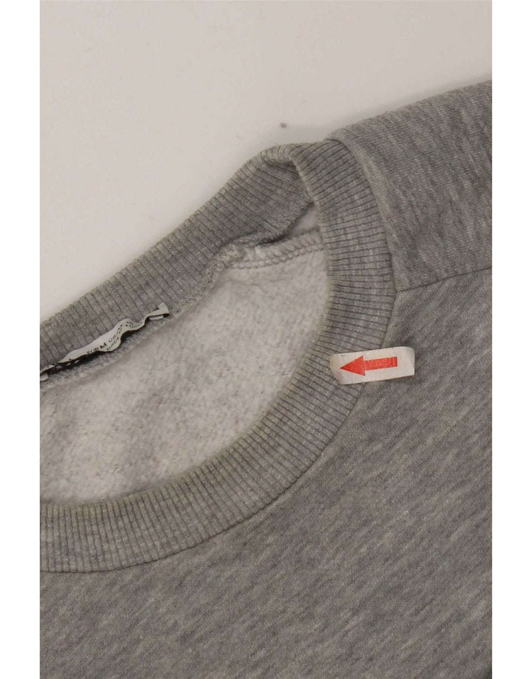 Zara moletom gráfico feminino jumper UK 14 poliéster cinza médio