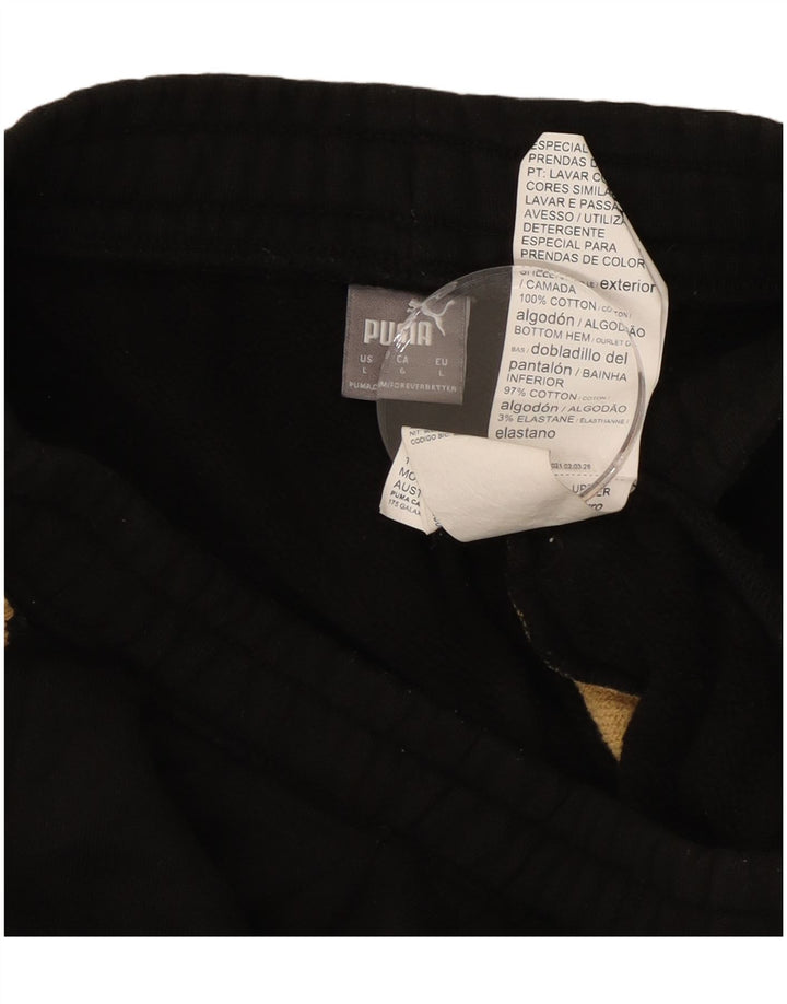 Calça de treino feminina PUMA Joggers UK 14 grande estampa animal preta