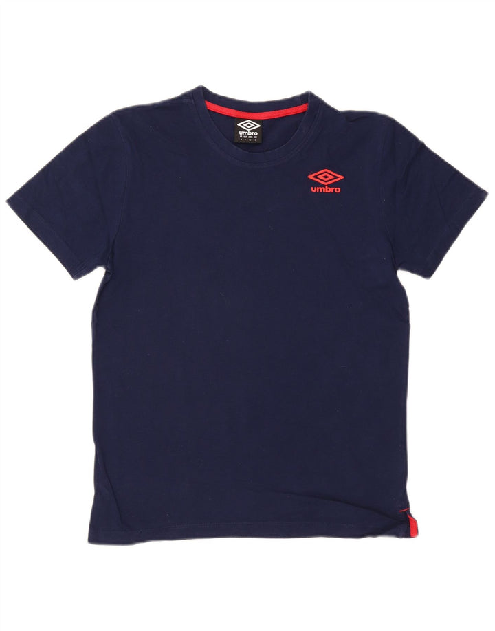 Umbro Camiseta Masculina Top Pequeno Algodão Azul Marinho