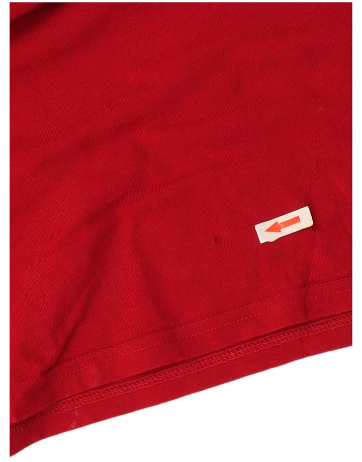Camiseta masculina Hollister Top médio algodão vermelho