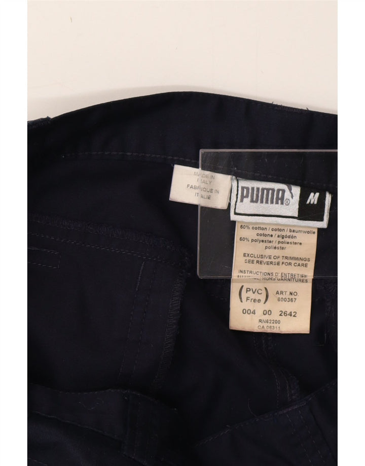 Shorts cargo masculino PUMA médio W32 algodão azul marinho