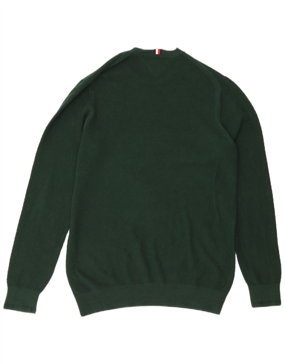 TOMMY HILFIGER Suéter masculino com gola redonda XL algodão verde