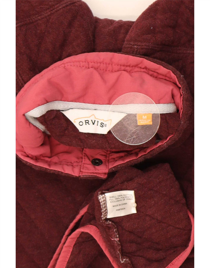 Suéter feminino Orvis com gola redonda e botão Reino Unido 14 algodão marrom médio