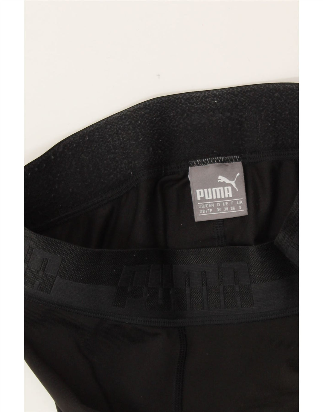 Leggings PUMA Feminino UK 8 Pequeno Preto
