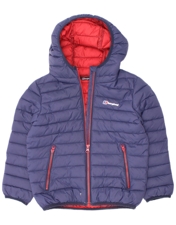 Jaqueta acolchoada com capuz Berghaus Boys 3-4 anos azul marinho poliamida