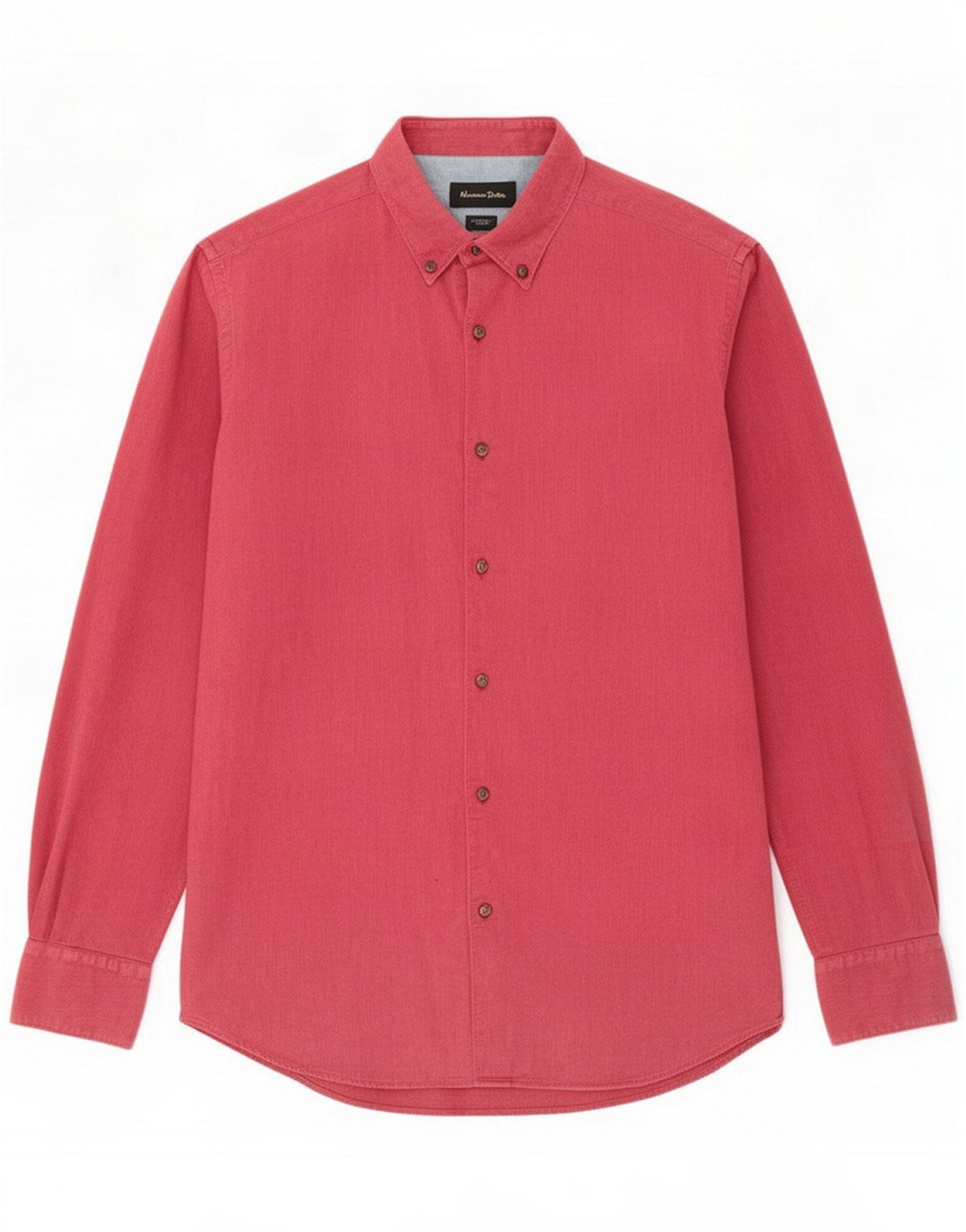 Camisa masculina Massimo Dutti rosa médio