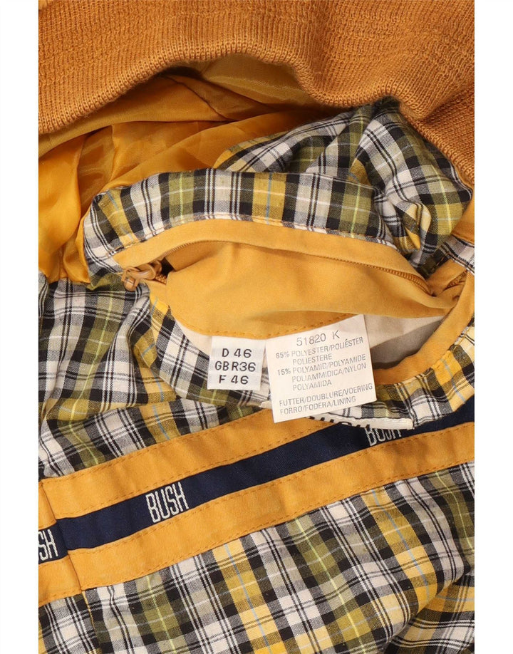 Bush Mens Bomber Jacket UK 36 Pequeno Poliéster Amarelo