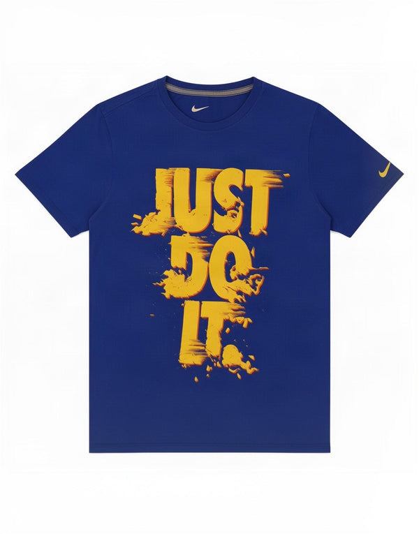 Camiseta Nike Masculina Athletic Cut Graphic Top Azul Médio