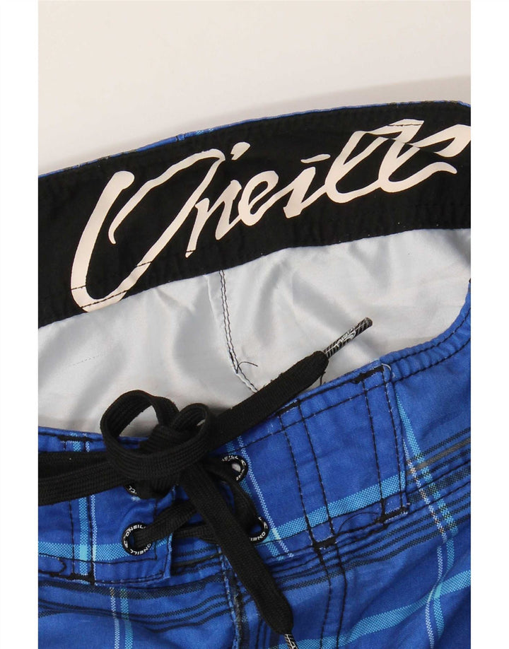 Shorts de natação masculino O'Neill gráfico médio azul xadrez
